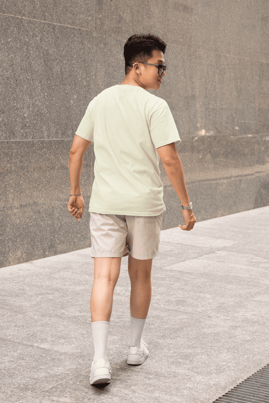 Bleed Blue Beige regular premiuim Tshirt