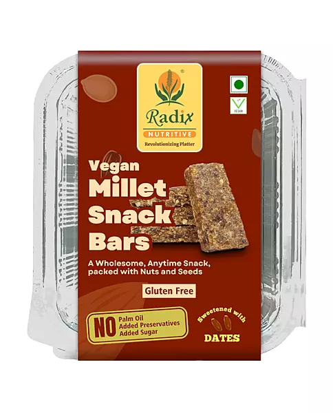 Millet Snack Bars - 250 g | No Added Sugar | Vegan | Gluten Free