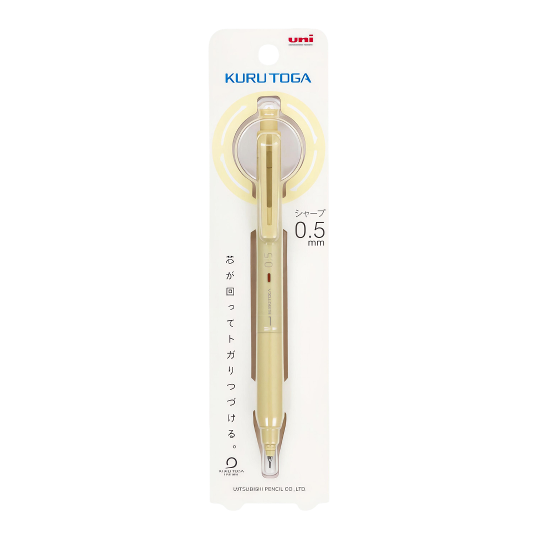 Mitsubishi Pencil | Mechanical Pencil | 0.5mm | Kurtoga KS Model | M5-KS 1P | Cream Yellow