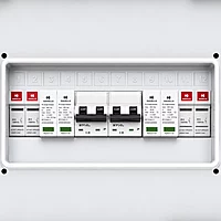Havells DCDB Premium IP66 Waterproof – 20A MCB,600V SPD & 20A Fuse Holder  (2-4kW) (2-In-2-Out)