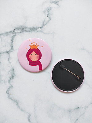 Hijabi Pin Badge