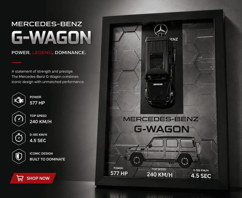 Mercedes-Benz G-Wagon Die Cast Frame