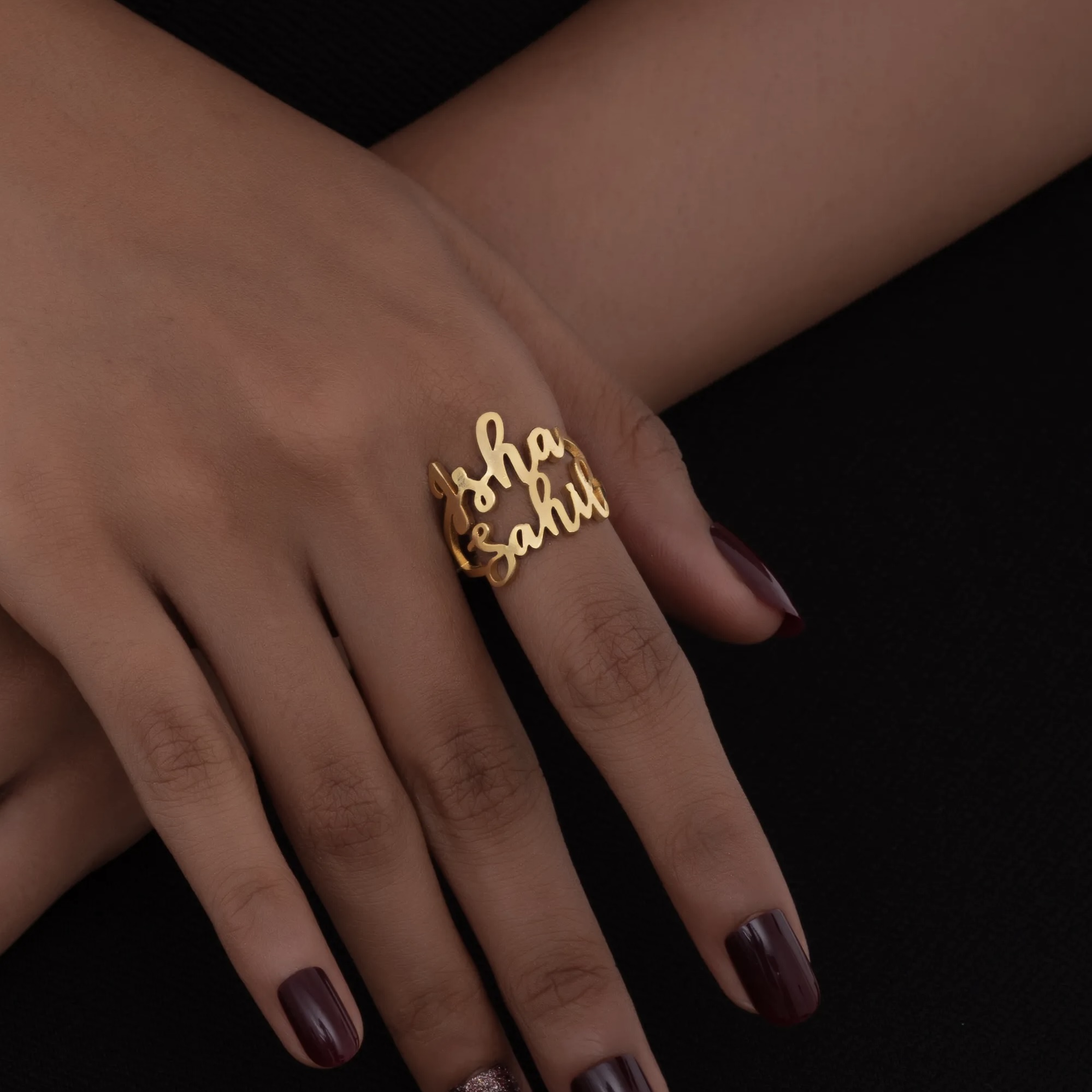 Personalized Couple Name Ring