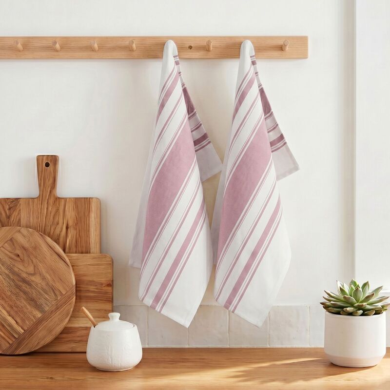 Striped Kitchen Towel Set of 2