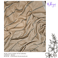 PURE LINEN SAREE YBRSLIN23597