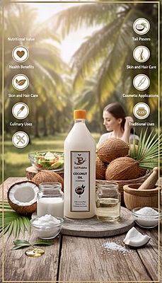 Coconut Oil (Cold & Wood Pressed)