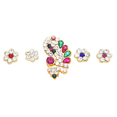 God Ornament Multi-stone bindi/thilagam/Pottu