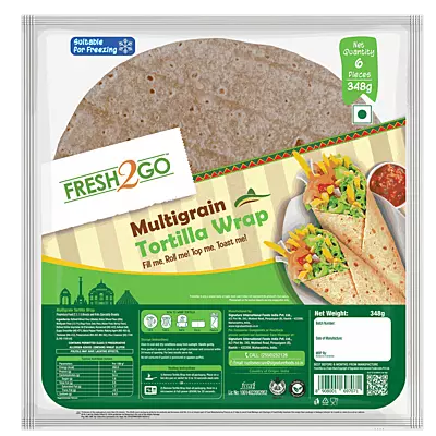 Fresh2go - Ambient Multigrain Tortilla 8.5inch (6*58 Grams)