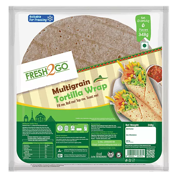Fresh2go - Ambient Multigrain Tortilla 8.5inch (6*58 Grams)