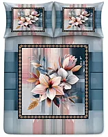 Square 7D Digital Print Bedsheet Soft, Stylish & Premium Quality Bed Sheet King-225 x 250 CM)