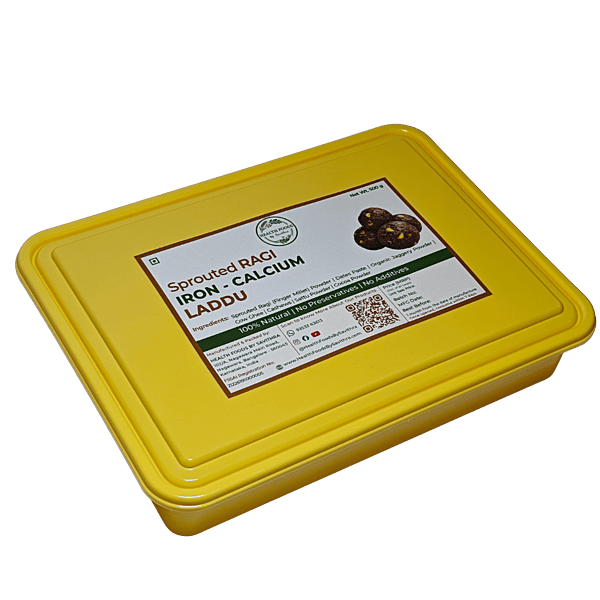 Sprouted Ragi Iron-Calcium Laddu (500 g)
