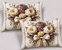 Bow 7D Digital Print Bedsheet Soft, Stylish & Premium Quality Bed Sheet King-225 x 250 CM)