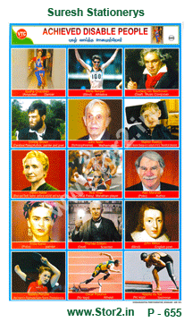 Achieved Disabled People-Picture Chart No.-655