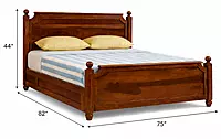 Luis Sheesham Wood Hotel King Size Bed