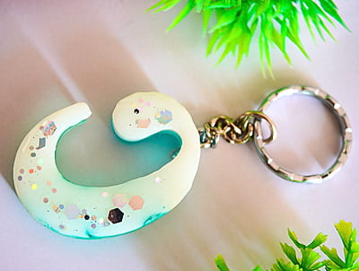 'C' ASTER INSPIRED KEYCHAIN(LKI00010) 'C' ASTER INSPIRED KEYCHAIN(LKI00010)