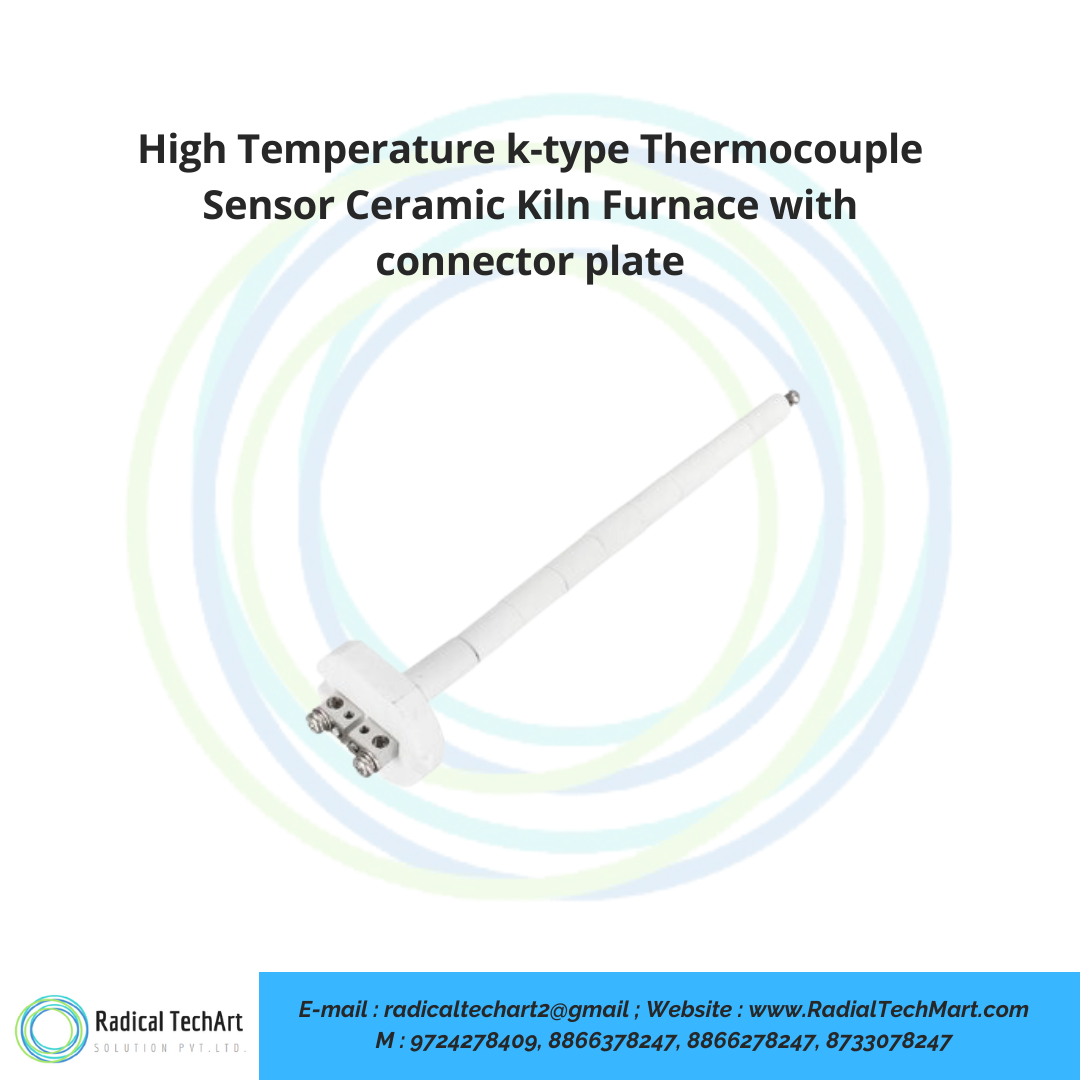 High Temperature k-type Thermocouple Sensor Ceramic Kiln Furnace with connector plate