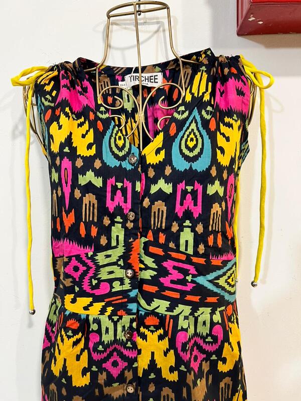 Leher's Sleeve-Less Fit & Flare Dress - Black & Colours