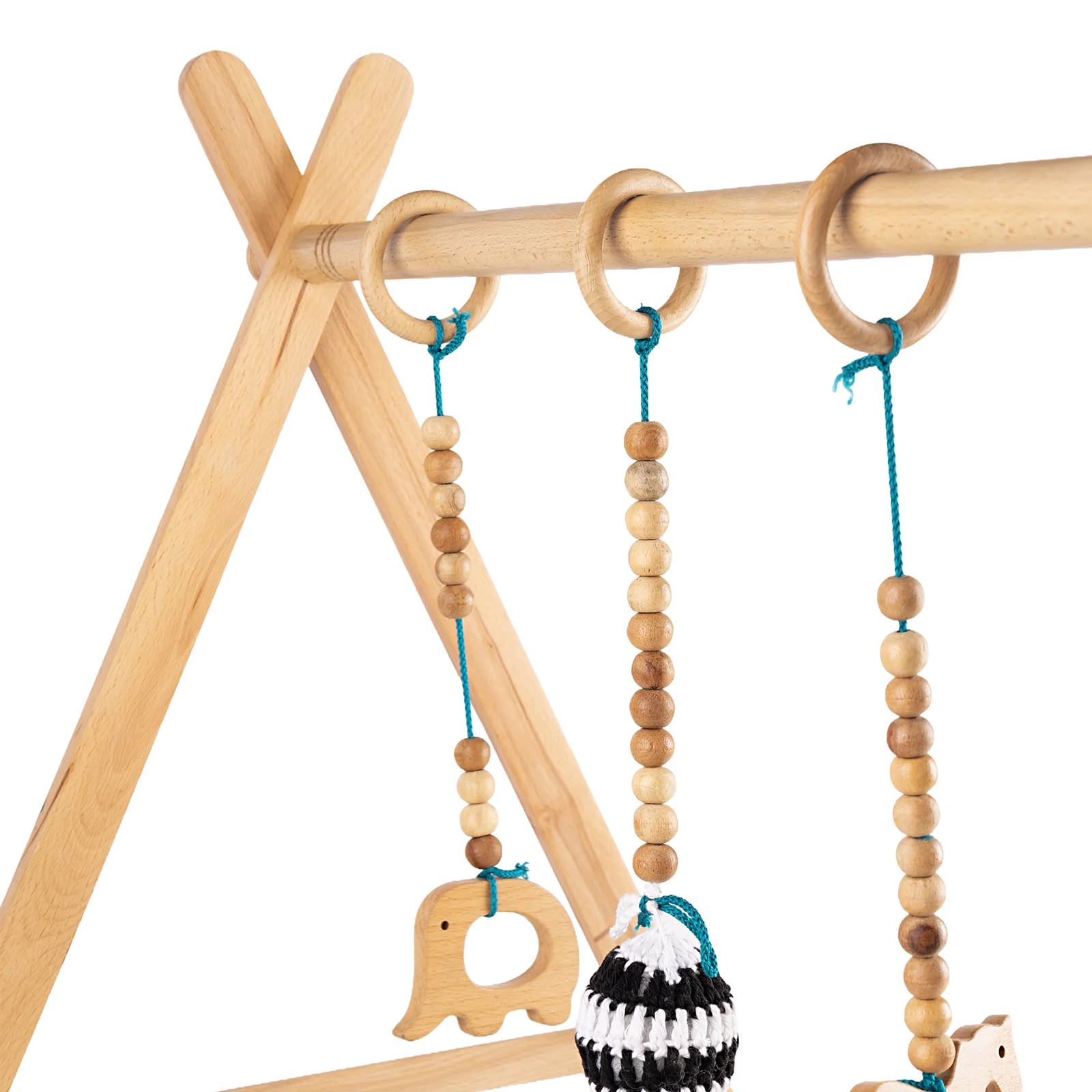 Wooden Baby Play Gym – First Reach Montessori Activity Gym Wooden Baby Play Gym – First Reach Montessori Activity Gym