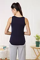 VANHEUSEN Women Solid Anti Bacterial Colour Fresh Tank Top 11201 TWILIGHT XXL