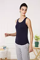 VANHEUSEN Women Solid Anti Bacterial Colour Fresh Tank Top 11201 TWILIGHT XXL