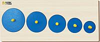 Montessori Size & Seriation - Circle Puzzle Board