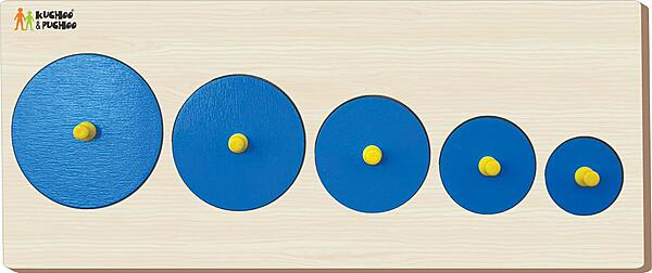 Montessori Size & Seriation - Circle Puzzle Board Montessori Size & Seriation - Circle Puzzle Board