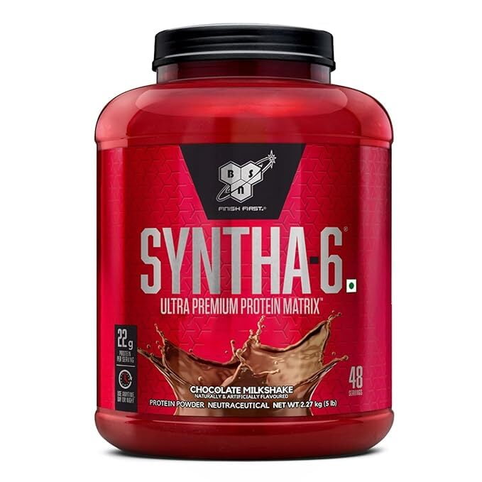 BSN Syntha 6 Protein Powder - 5 lbs, 2.27 kg (Chocolate Milkshake)