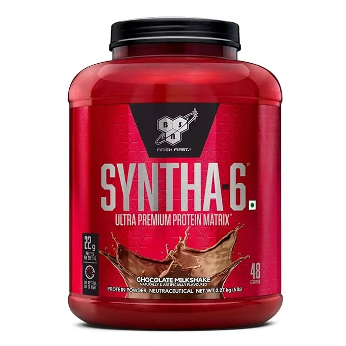 BSN Syntha 6 Protein Powder - 5 lbs, 2.27 kg (Chocolate Milkshake)