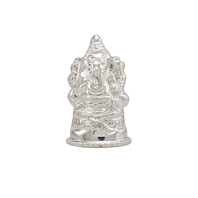 Silver Lord Ganesh Idol, Statue Silver Lord Ganesh Idol, Statue