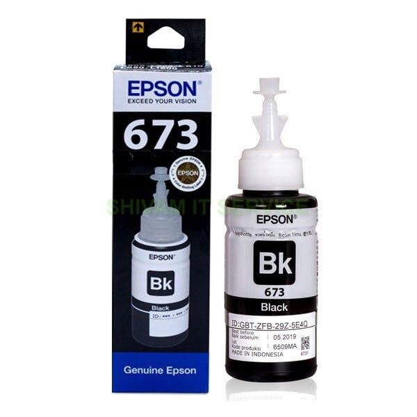 Epson T6731 Black Ink Bottle 70Ml Epson T6731 Black Ink Bottle 70Ml