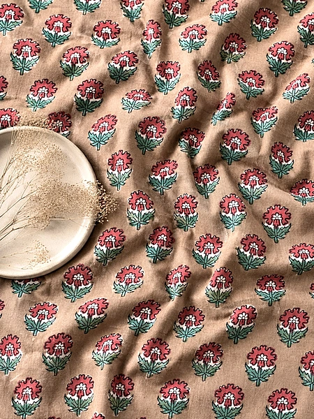 Sanganeri Handblock Cotton Fabric #79
