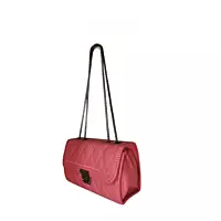 Chic quilted pink handbag
