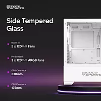 Coconut Core 400M Black Mid ATX Gaming Cabinet