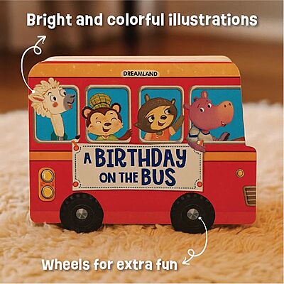 Birthday on the Bus – Fun Wheel Board Book Birthday on the Bus – Fun Wheel Board Book