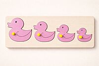 Duck Seriation Board - Wooden Learning Puzzle