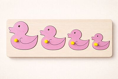 Duck Seriation Board - Wooden Learning Puzzle