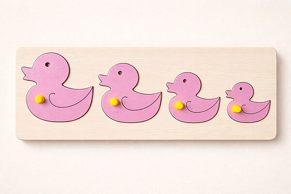 Duck Seriation Board - Wooden Learning Puzzle Duck Seriation Board - Wooden Learning Puzzle