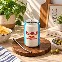 Energy Can Shaped Sipper And Steel Straw
