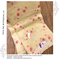 PURE LINEN SAREE YBRSLIN23431 PURE LINEN SAREE YBRSLIN23431
