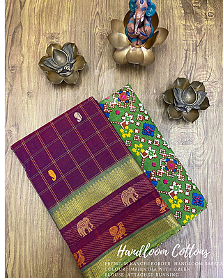 HANDLOOM COTTON SAREE KRSSHCS24033