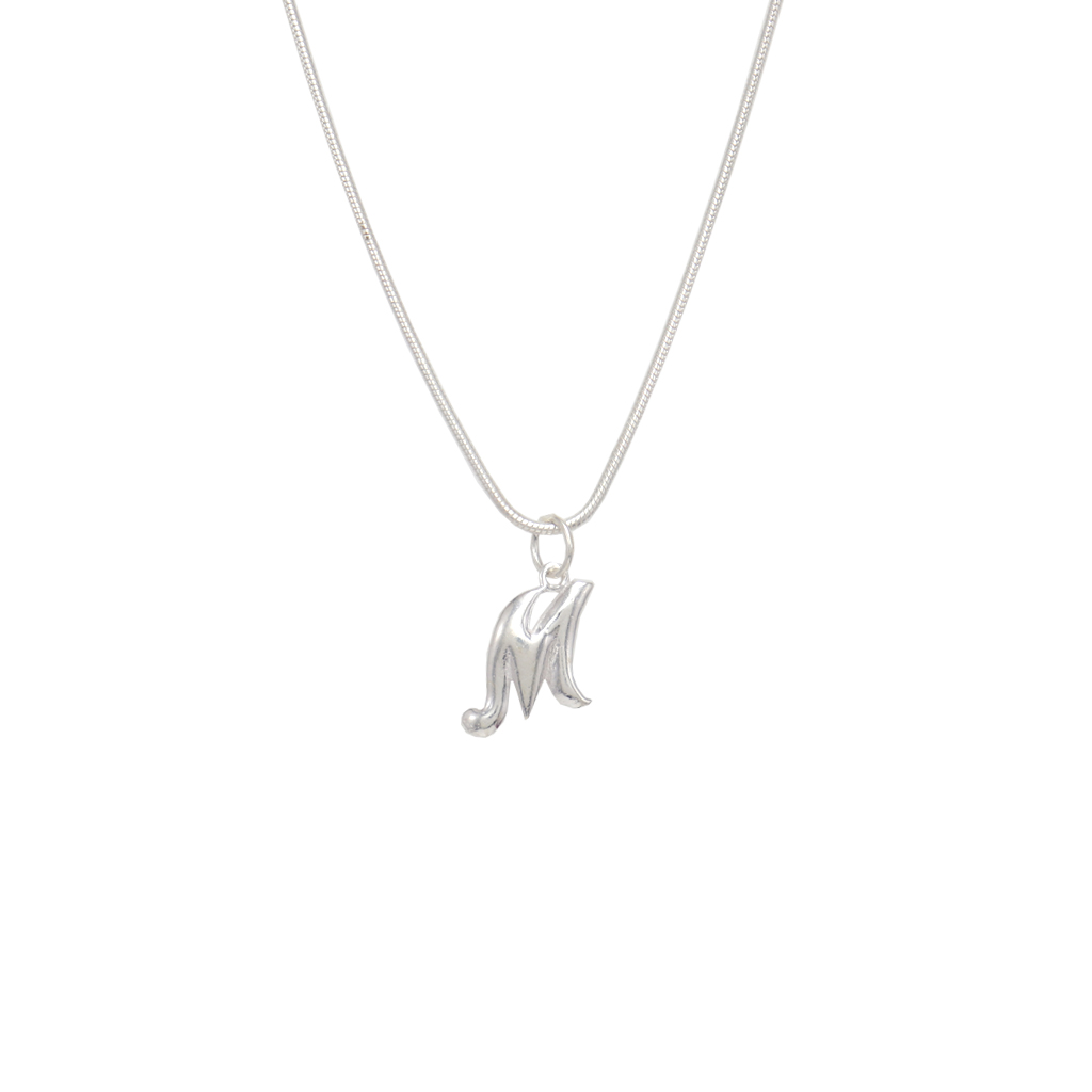 Silver M Pendent/Dollar for Men and Women