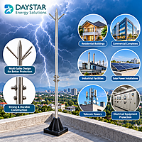 GroundX Stainless steel Lightning Arrester Type 2(Multi Spike)
