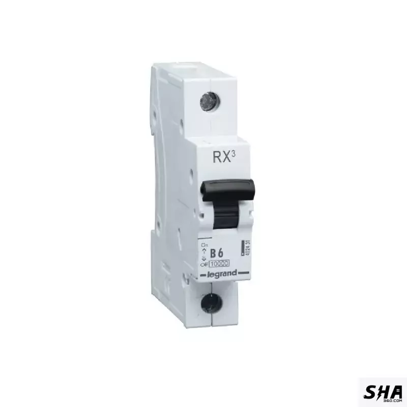 Legrand MCB 6A Single Pole (1-Pole) 10kA B Curve Rx3 (402431) - Sha360