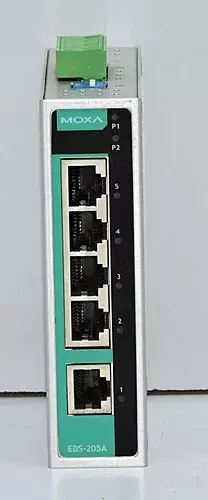 Moxa EDS-205 5-Port Unmanaged Industrial Ethernet Switch