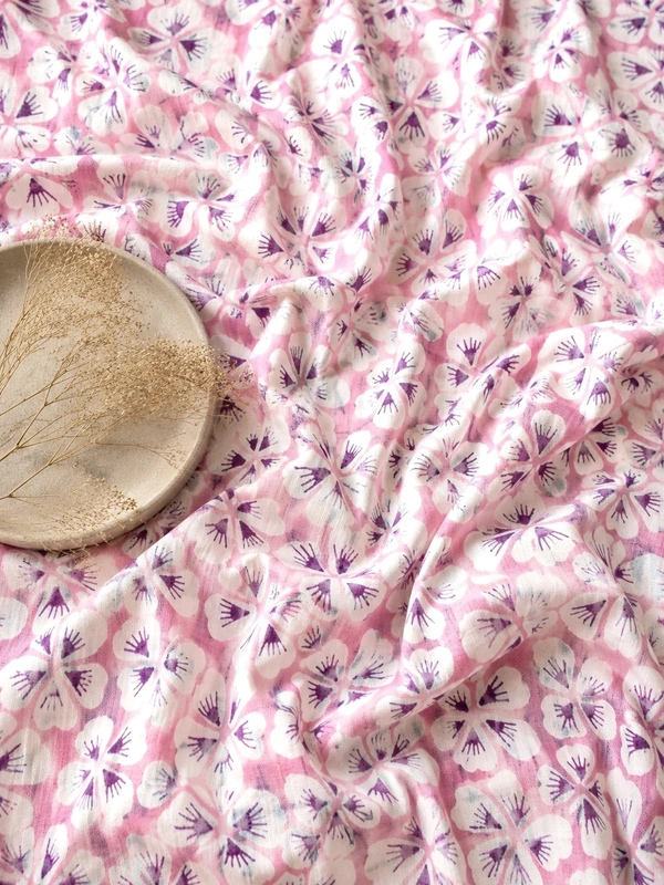 Sanganeri Handblock Cotton Fabric #85