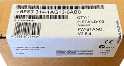 Siemens-S7-300-CPU-314-6ES7314-1AG13-0AB0-Standard-Controller-Module