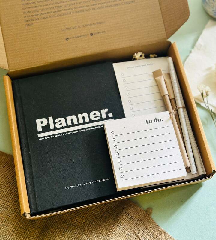 Handmade Paper Planner Corporate Gift Hamper Box