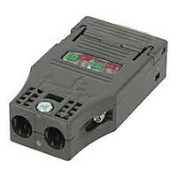siemens 6GK1500-0FC10 PROFIBUS FastConnect Bus Connector | 180° Degree Outlet