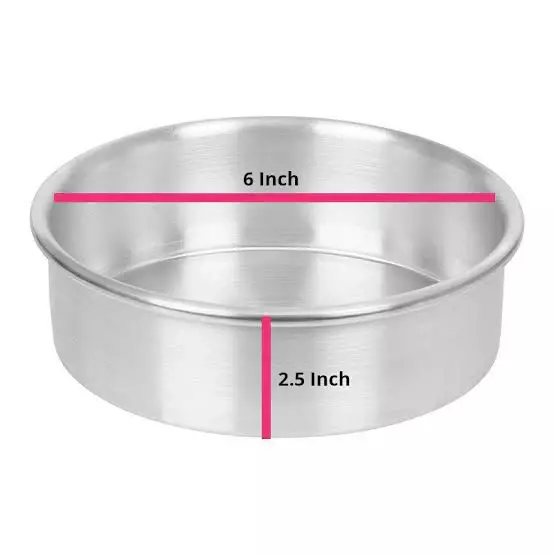 ROUND ALUMINIUM TIN | 6X2.5 inch