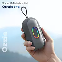 Ozzie LBS-102 10W Bluetooth Speaker – RGB Light | TWS Stereo | 8H Playtime | Grey
